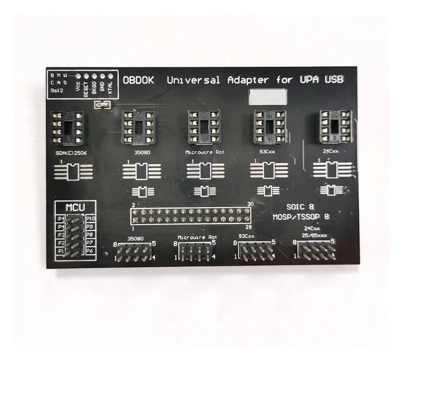 UUPA S Adapter for UUSP / UUSP-S UPA USB ECU Programmer UUPA-S V3.0 2019 Support SOIC8 MOSP TSSOP8 35080 93CXX 24CXX 95xxx Chip