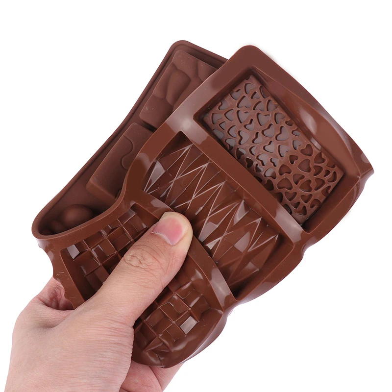 1Pc 12 Cavity Silicone Chocolate Molds Silicone Break Apart Protein and Engery Bar Candy DIY For Baking Cake Decorating Tools