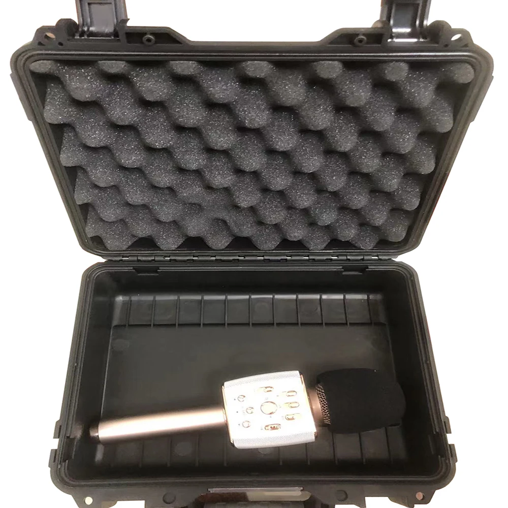 DPC038-1 Factory Price High Quality Hard Plastic Microphones Case With Customizable Foam