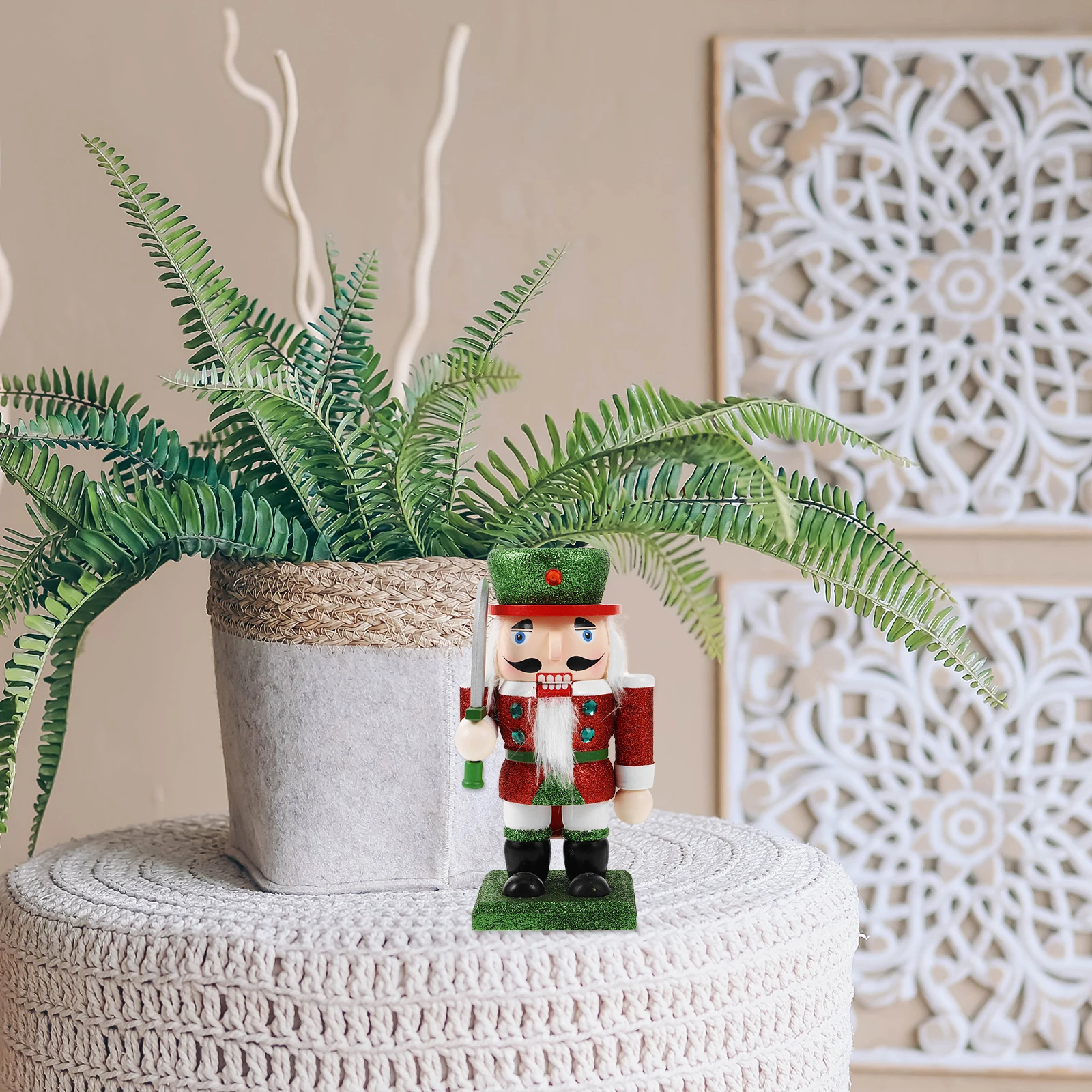 

Wooden Soldier Tabletop Decor Elegant Holiday Vintage Wooden Christmas Unique Nutcrackers Soldier Christmas Table Decor