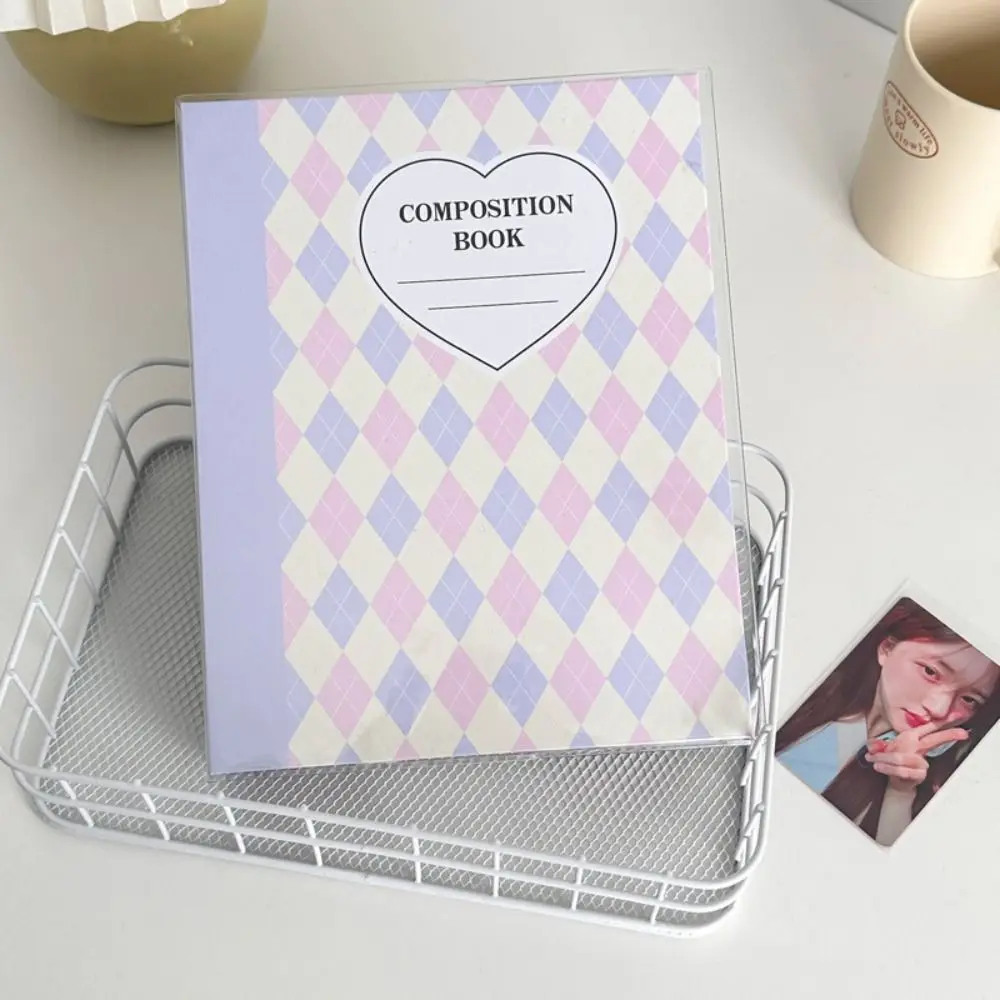 Photo Album A5 Kpop Photocard Binder Collect Book Album Shell Baffle A5 Idol Photo Card Holder Loose-leaf Cream