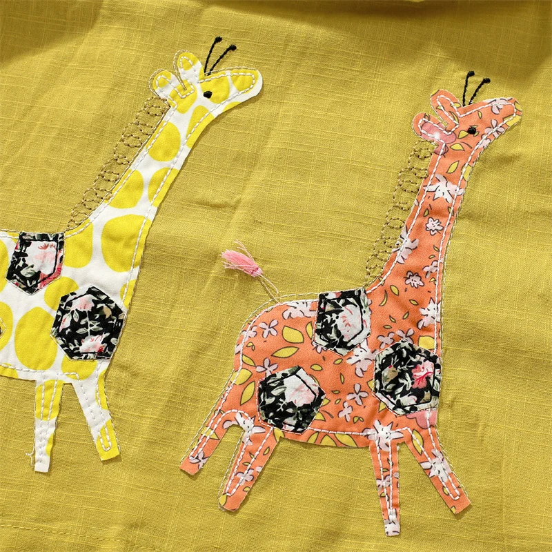 Spring meter 2-8 Jahre Neuankömmling Mädchen Kleider Blumen applikation heiß verkaufen Sommer Kinder Kleidung Kurzarm Baby Kleider – Detail 17