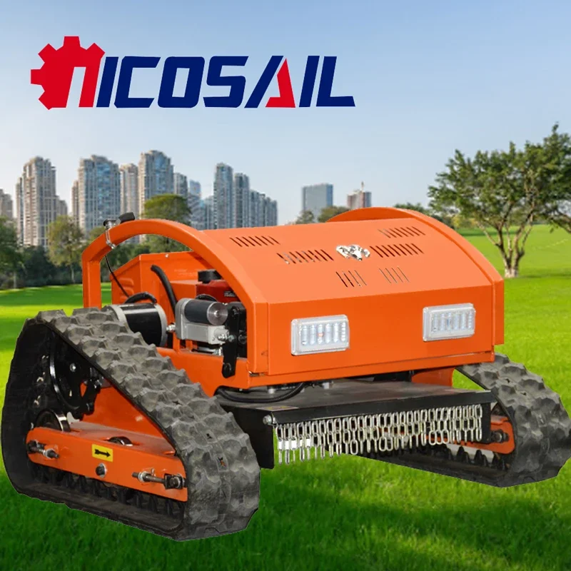 Lawn Mower Customized Remote Control Lawn Mower Crawler Self-propelled Four-wheel Drive Lawn Mower Crusher Automatic