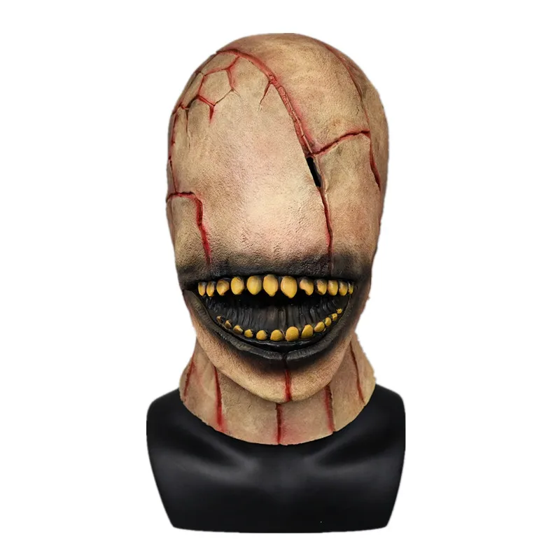 Scary Latex Full Head Mask, Smiley Face Serial Killer, Horror Movie Mask, Halloween Cosplay Props, Big Mouth