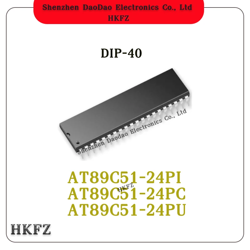 

10Pcs AT89C51-24PI AT89C51-24PC AT89C51-24PU IC Chip DIP-40 Microcontroller chip new original PI/PC/PU compatible