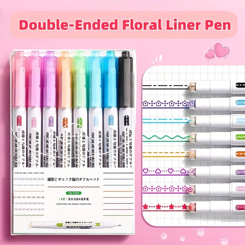 

Двухлинейные контурные маркеры, ручки с двойным изогнутым наконечником, разноцветные изогнутые ручки, быстросохнущие маркеры для заметок и рисования, текстовыделители