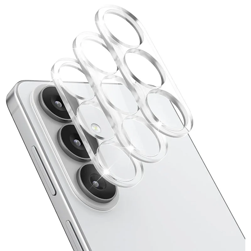 3-teiliger transparenter 3D-Objektivschutz für die Rückkamera des Samsung Galaxy S26 Plus aus gehärtetem Glas für Samsung Galaxy S26 mit vollständigem Schutz