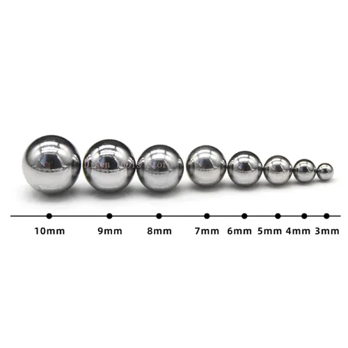 Imagen 2 del producto Bolas de acero al carbono: cuentas redondas sólidas de 4 mm a 12 mm de diámetro para válvulas de bola y rodamientos de precisión