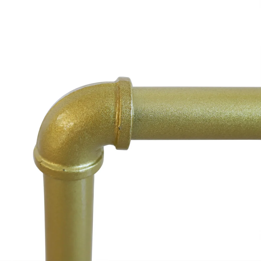 Commercial Garment Clothe Closet Storage Rack Iron Pipe Wall Mounted Hanging Rod