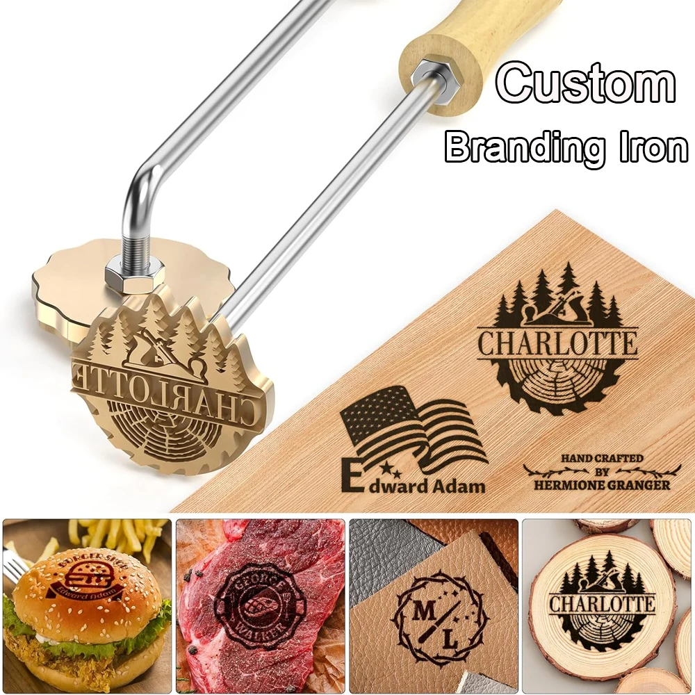 Woodworking Logo - Customize Branding Iron Personalized LOGO Stamp