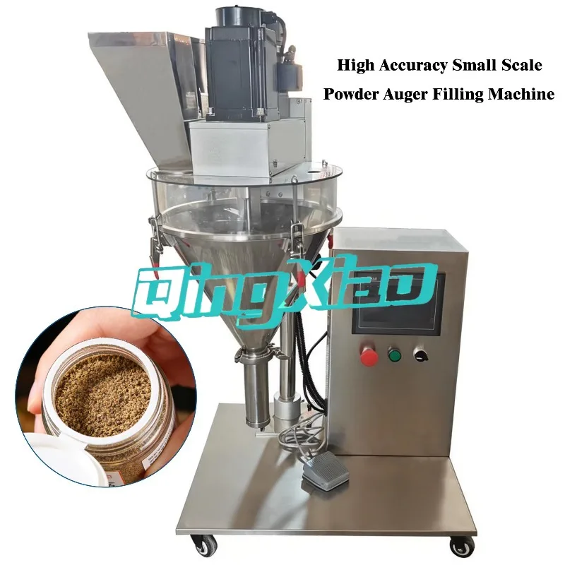 Desktop Small  Scale Dry  Powder Auger  Filling Machine  5g-1000g Seasoning Flour Milk Powder Filler High Efficiency Stable Easy