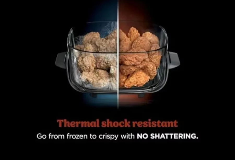 Portable cooking system with temperature-controlled container, 1500W