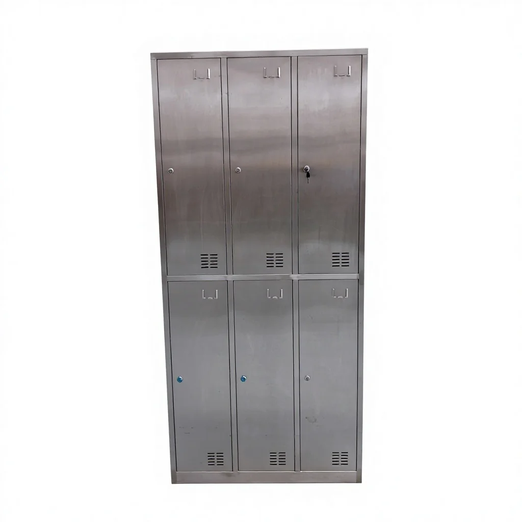 304 Stainless Steel Modern Staff Locker-Lockable Dust-proof For Hospital And Laboratory Changing Rooms