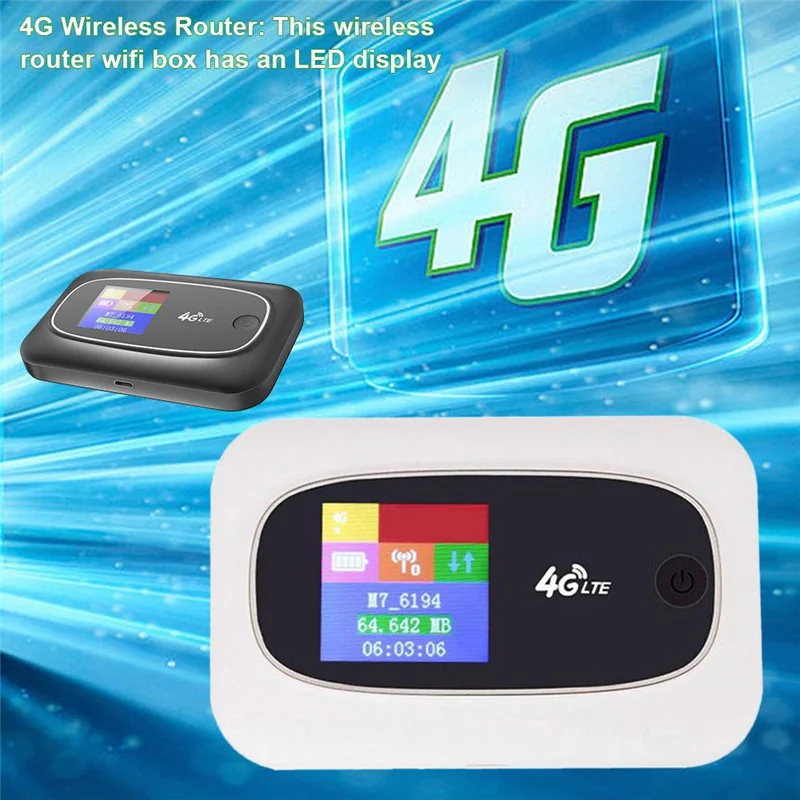 4G Wifi Router Wireless Broadband Portable Pocket Mobile WiFi Hotspot with Sim Card Slot Unlocked Modem WiFi Router