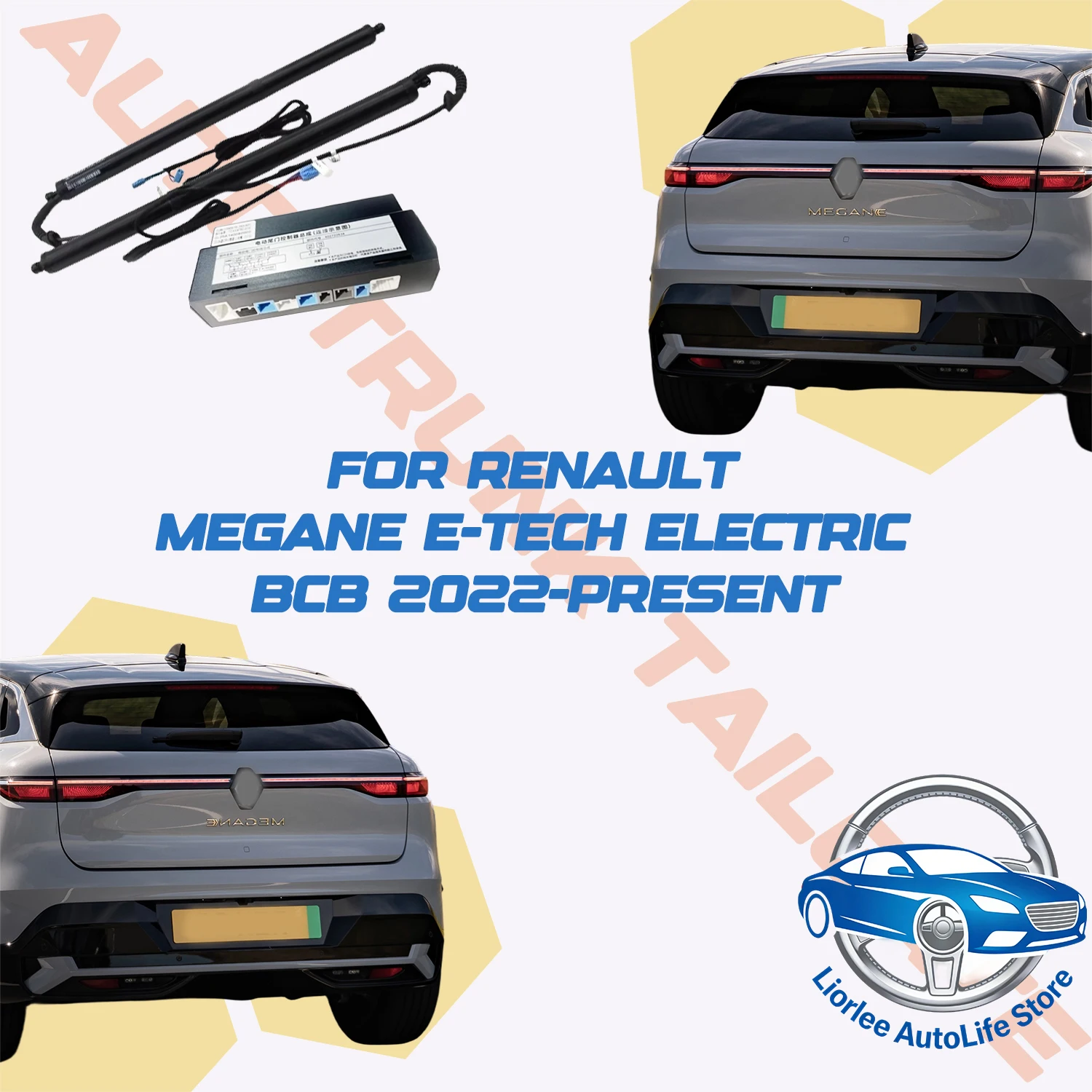 For Renault Megane E-Tech Electric BCB 2022-present Car Power Trunk Lift Electric Hatch Tail gate Strut Auto Rear Door Actuator