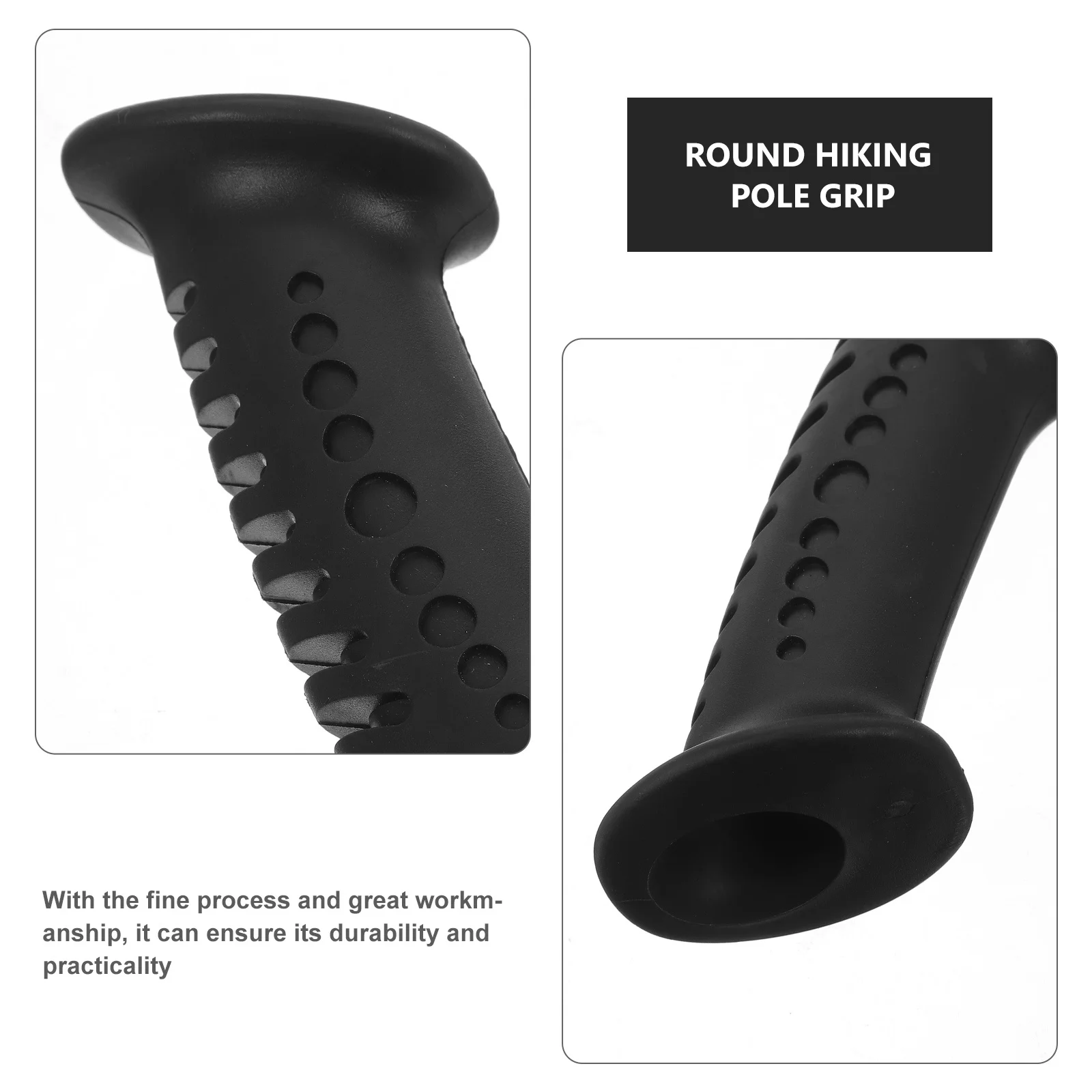 

4Pcs Trekking Pole Handle Replacement Lightweight Durable Outdoor Hiking Pole Grip Professional Rod Handle Adapter