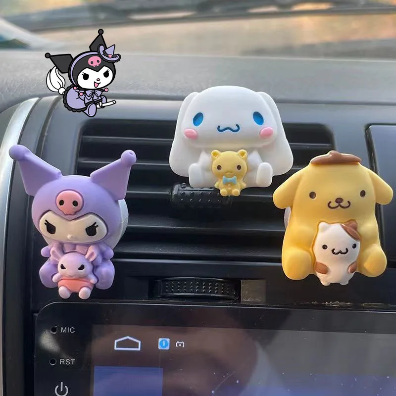 

Sanrios Cinnamoroll Car Airs Outlet Fragrance Decoration Kawaii My Melody Kuromi Pochacco Car Aromatherapy Ornament Car Supplies