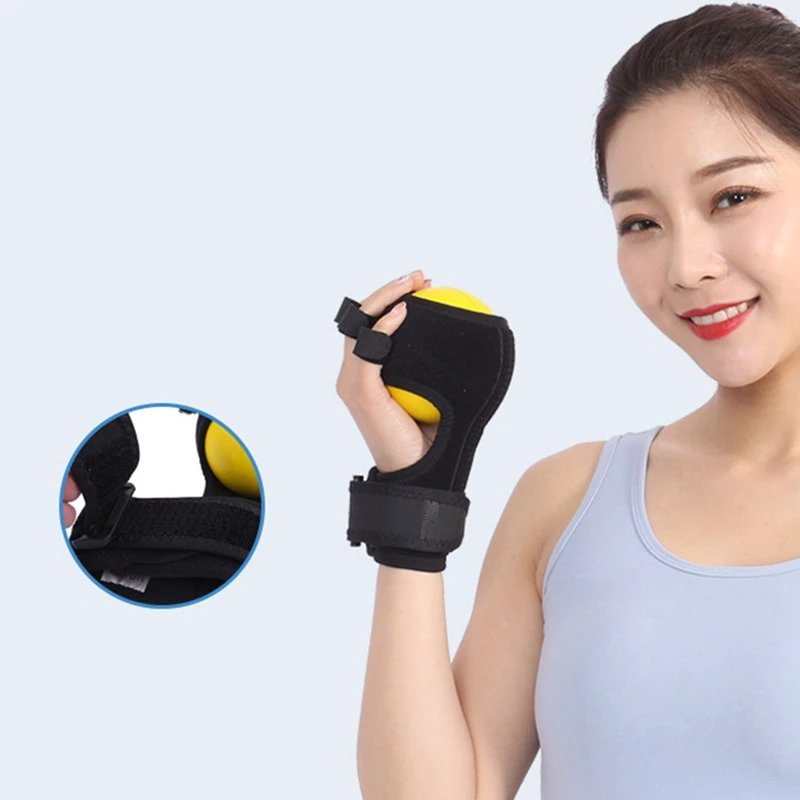 Five-Finger Fixed Training Finger Rehabilitation Massage Ball Finger Exercise Left And Right Universal Pointing Ball