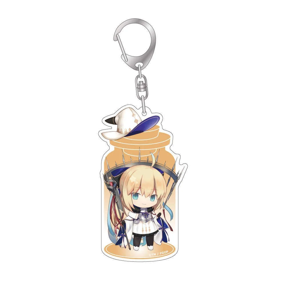 Charm Anime Fans Gifts Love Live!         Superstar HD Figurel Q Edition Acrylic Keychain  Fate Grand Order About 6cm