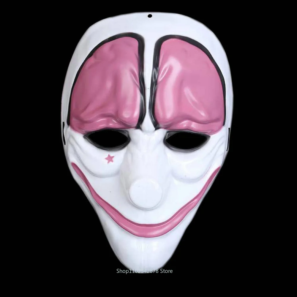 Scary Clown Maske Payday 2 UNS Flagge Clown Masken Maskerade Karneval Party Maske Horrible Lustige Zahlen Tag Maske Halloween Prop liefert