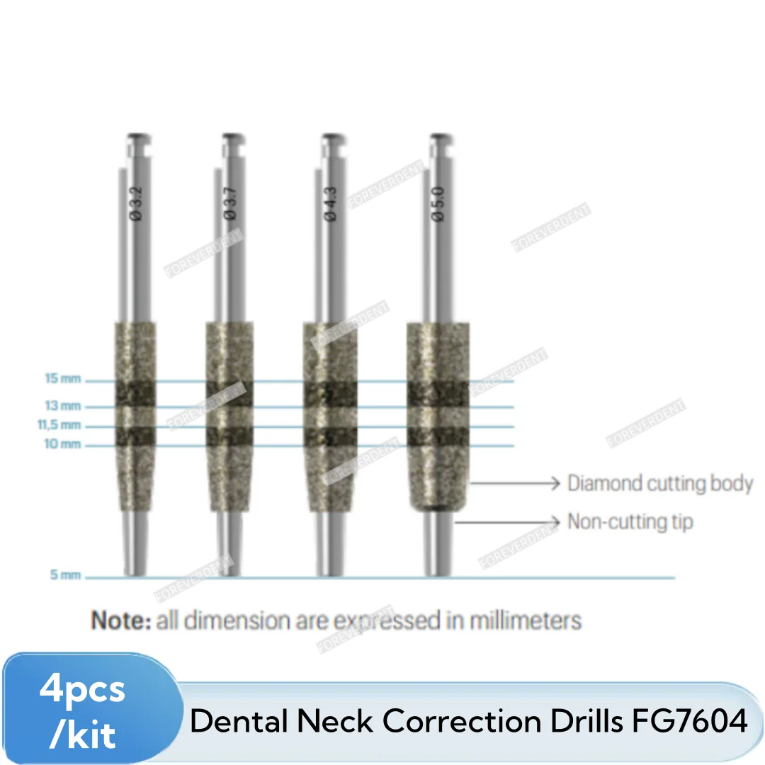 10kits Dental Bone Track Drill Kit Implant Insertion Place Guided Neck Correction Drills Diamond Cutting Grinding Jawbone JD