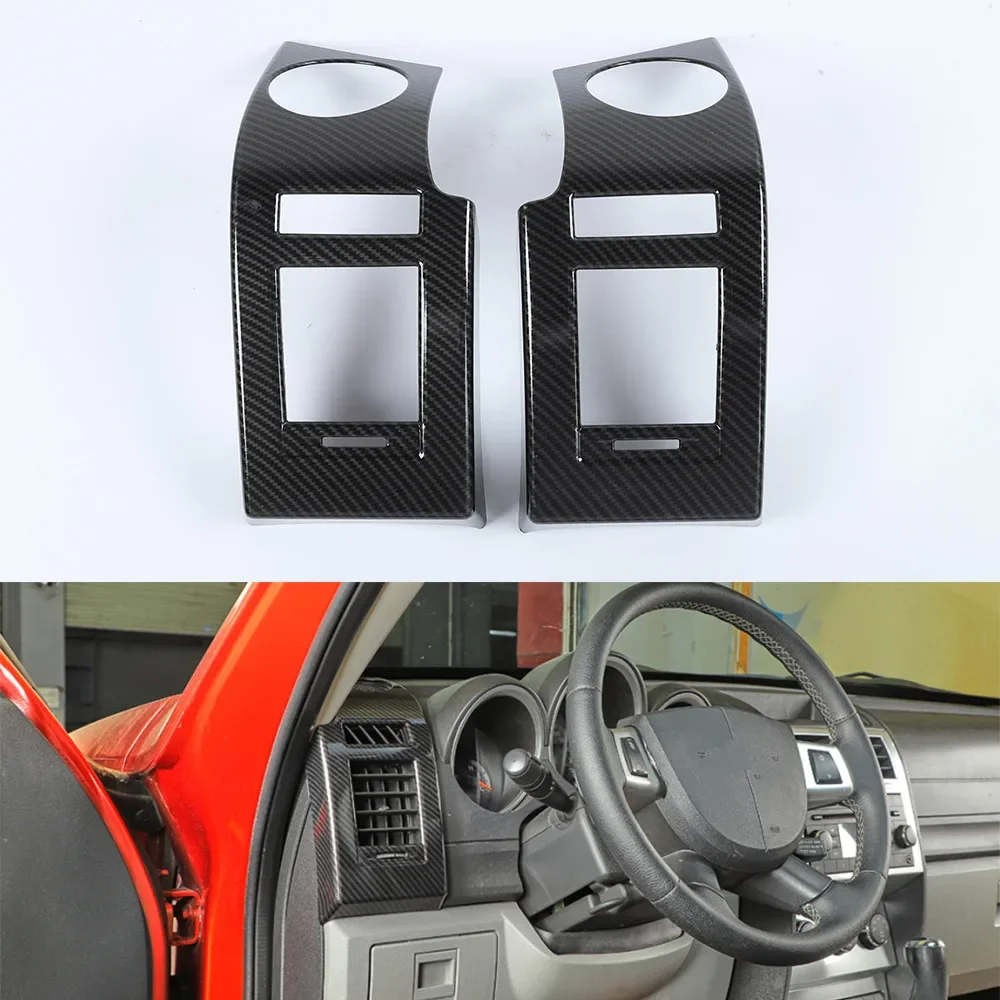 

For Dodge Nitro 2007-2012 Car Dashboard Side Air Out Vent Frame Styling Car Trim Molding Accessories