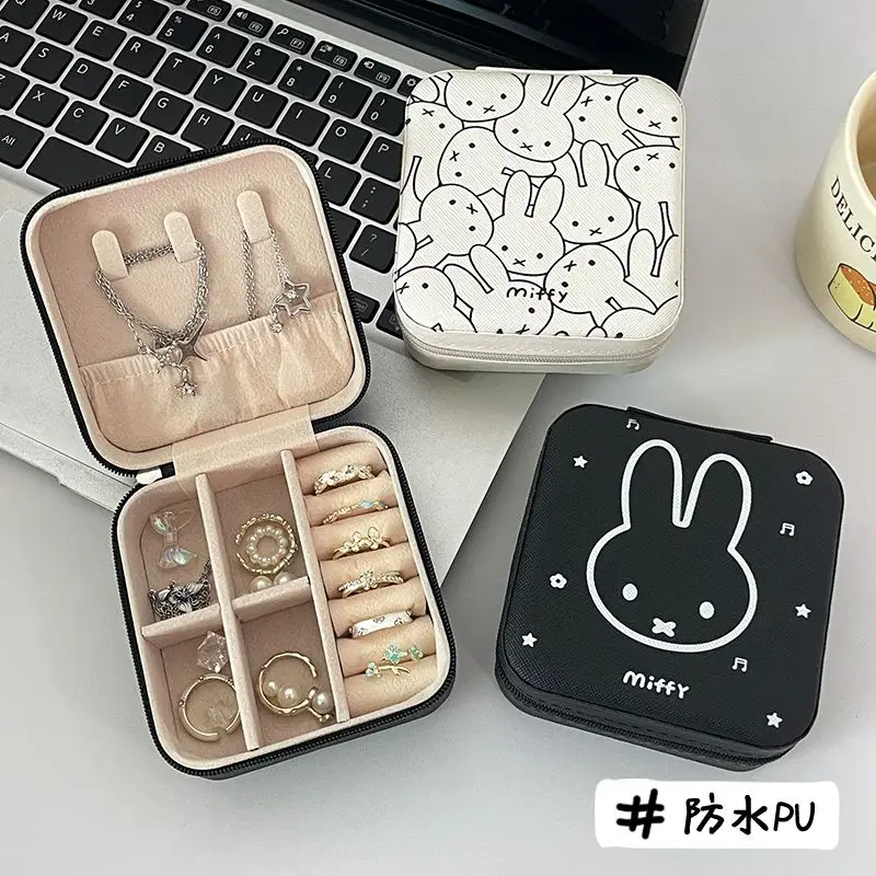 Kawaii Miffy Portable Jewelry Box Organizer