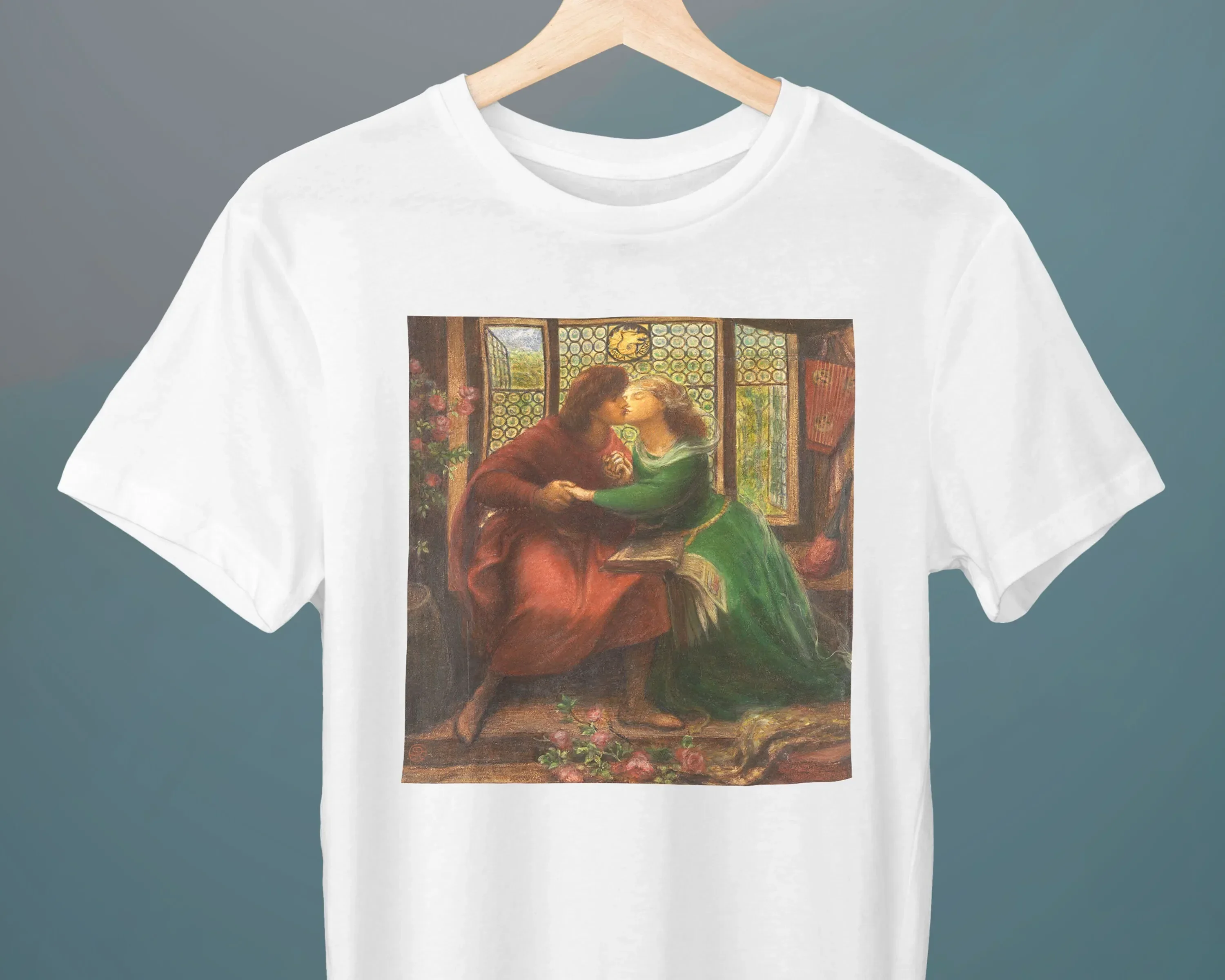 Paolo and Francesca Dante Gabriel Rossetti Unisex T-shirt