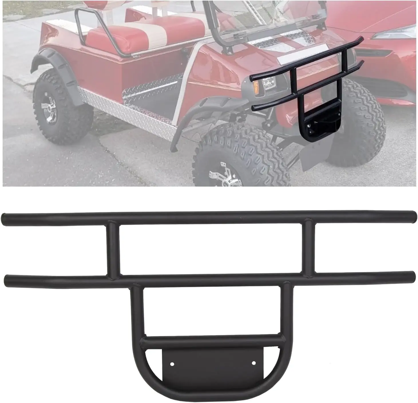 

Front Brush Guard Tubular Bumper for Club Car DS Models 1981-Up, Gas & Electric Compatible