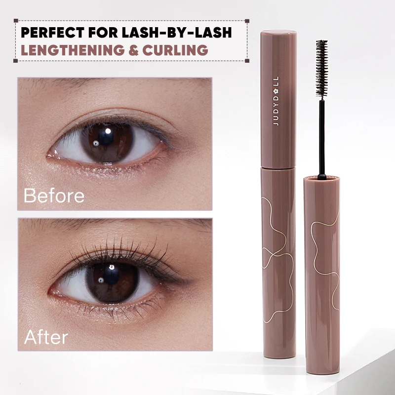 Judydoll Floral Wand Lengthening & Curling Colored Mascara - Smudge-Proof, Ideal for Friends, Girlfriends, Wedding Essentials