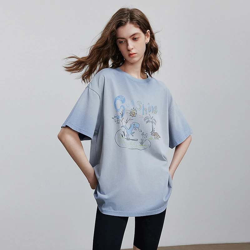 TOYOUTH Damska koszulka z krótkim rękawem 2025 Letnie nowe topy casualowe 8521042