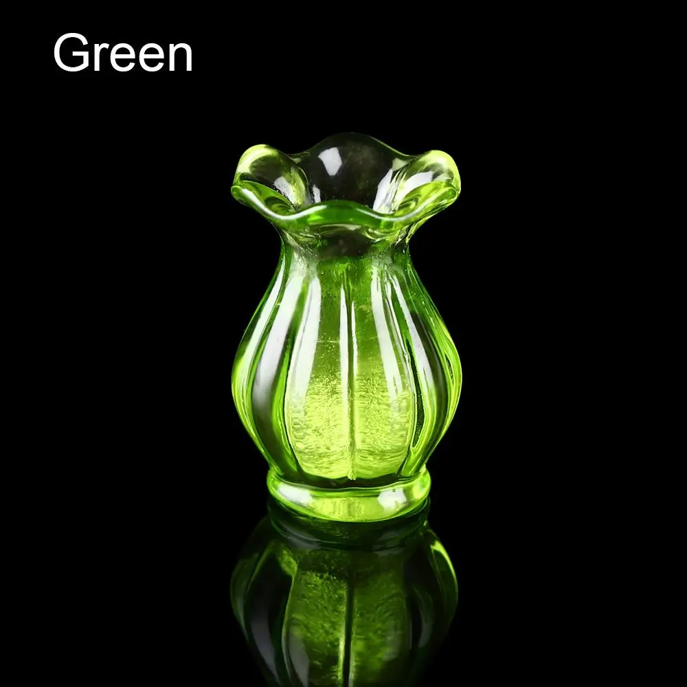 

5 Colors Colorful 1:12 House Decora Kitchen Ornament Dollhouse Miniatures Vase Mini Ceramic Pot