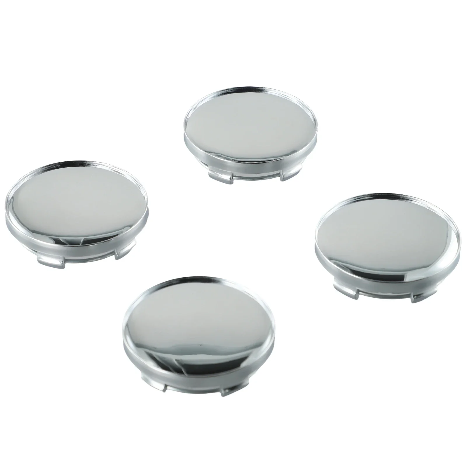 Car Accessories Car Wheel Center Cap Silver ABS Plastic Outer Diameter 59mm 4 Pieces Inner Diameter 48mm Car None