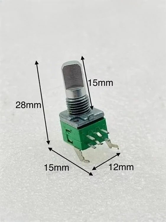 For alpha precision electric slotter double 09 type horizontal b10k/50k volume adjustment shaft length 15mm 10pcs