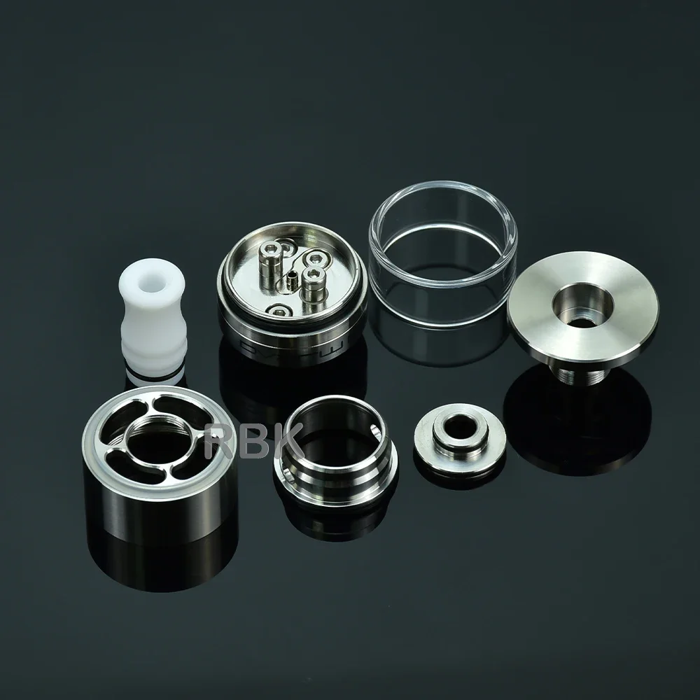 Распылитель wolfcoolvape Dvarw MTL CL RTA, 22 мм, резервуар с одной катушкой 316SS, 2 мл, 3,5 мл, 5 мл, Vape с 11 вставками AFC для MTL Vaping