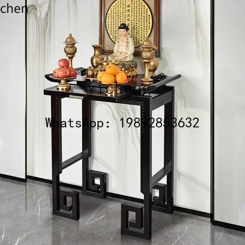 

O15- Lobular Camphor Wood Altar Home Living Room Worship Small Buddha Shrine Altar