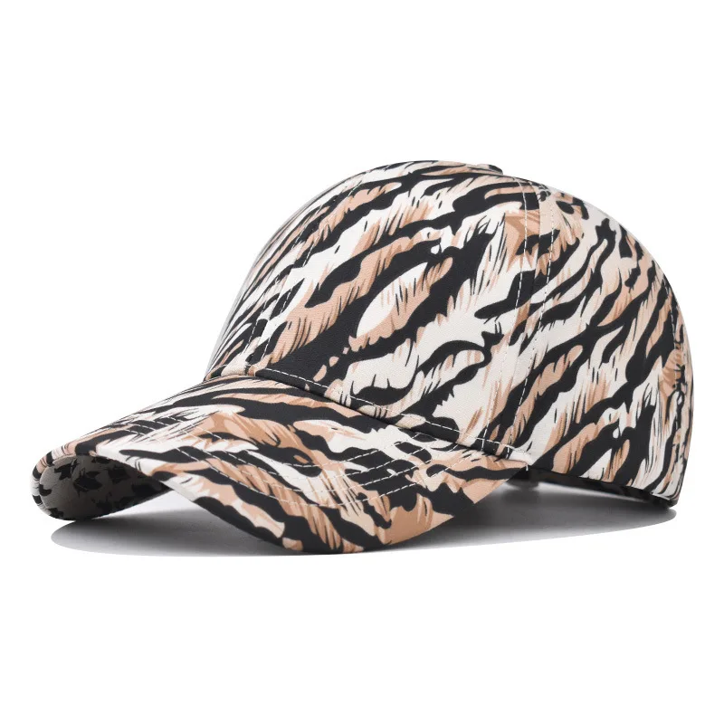 

New Tiger Stripe Baseball Cap Outdoor Personality Sunshade Trucker Cap