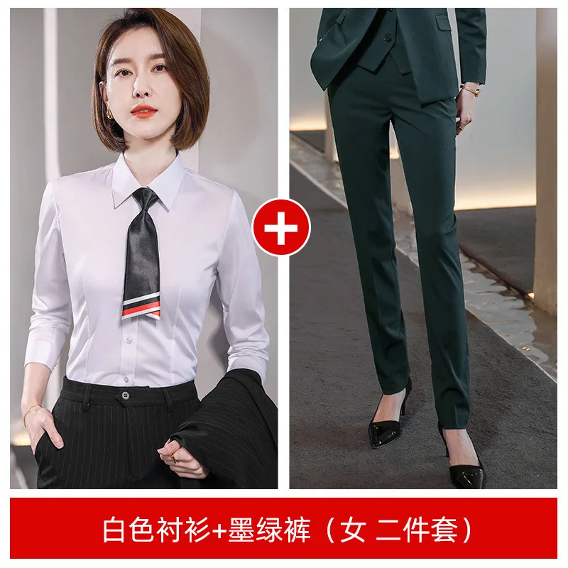 CH586Professional men's business suits, formal wear, no ironing suits, women's banquet negotiation dresses