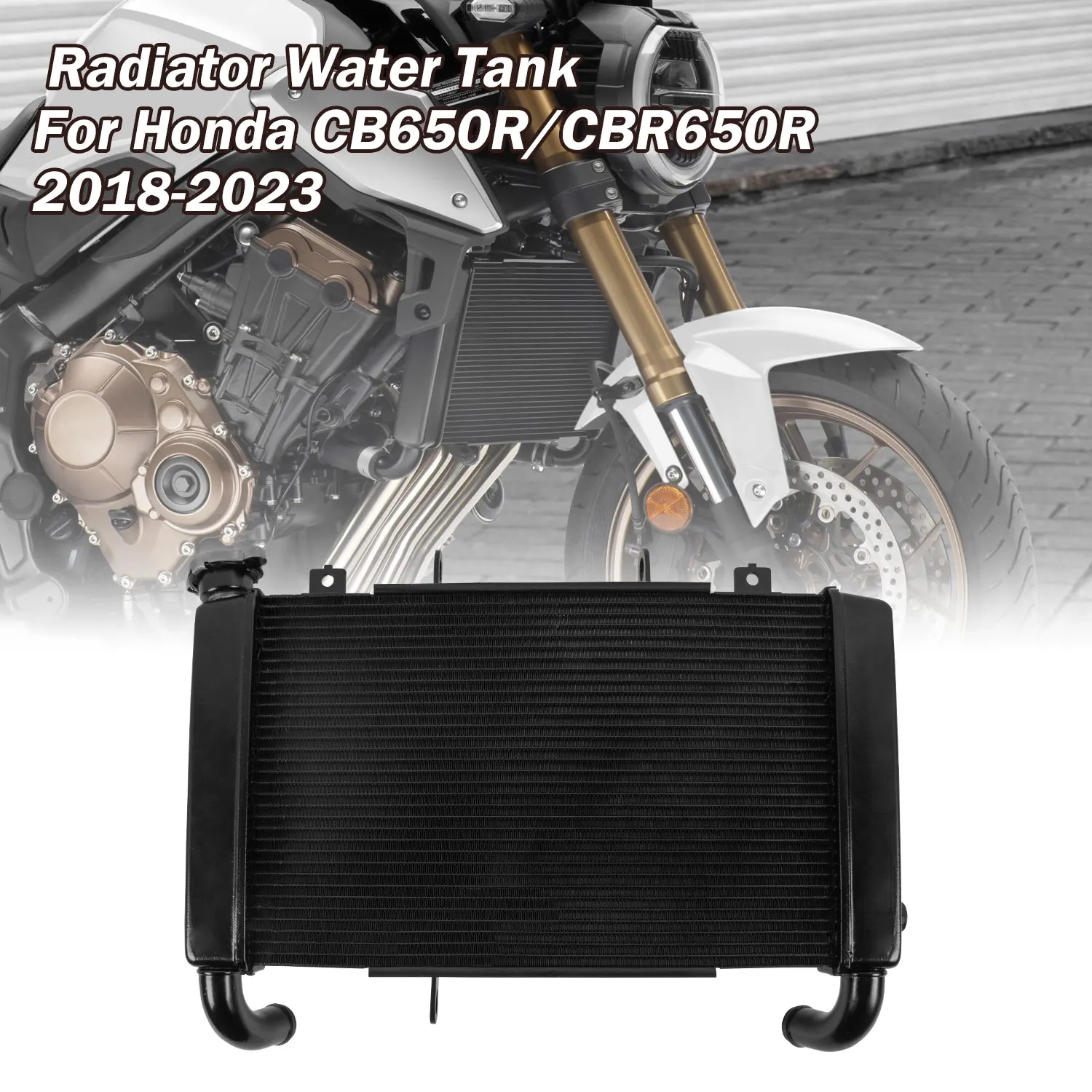 

Aluminium Radiator Cooler Cooling Water Tank For Honda CB650R/CBR650R 2018 2019 2020 2021 2022 2023 Motorcycle Accessories