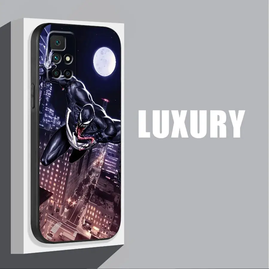 Marvel Venom Cool Cover Phone Case for Redmi Note 11 Pro 9 8 7 10S 12S 9S 11S 10 Pro 12 9T 8T 10 13 TPU Soft Shell