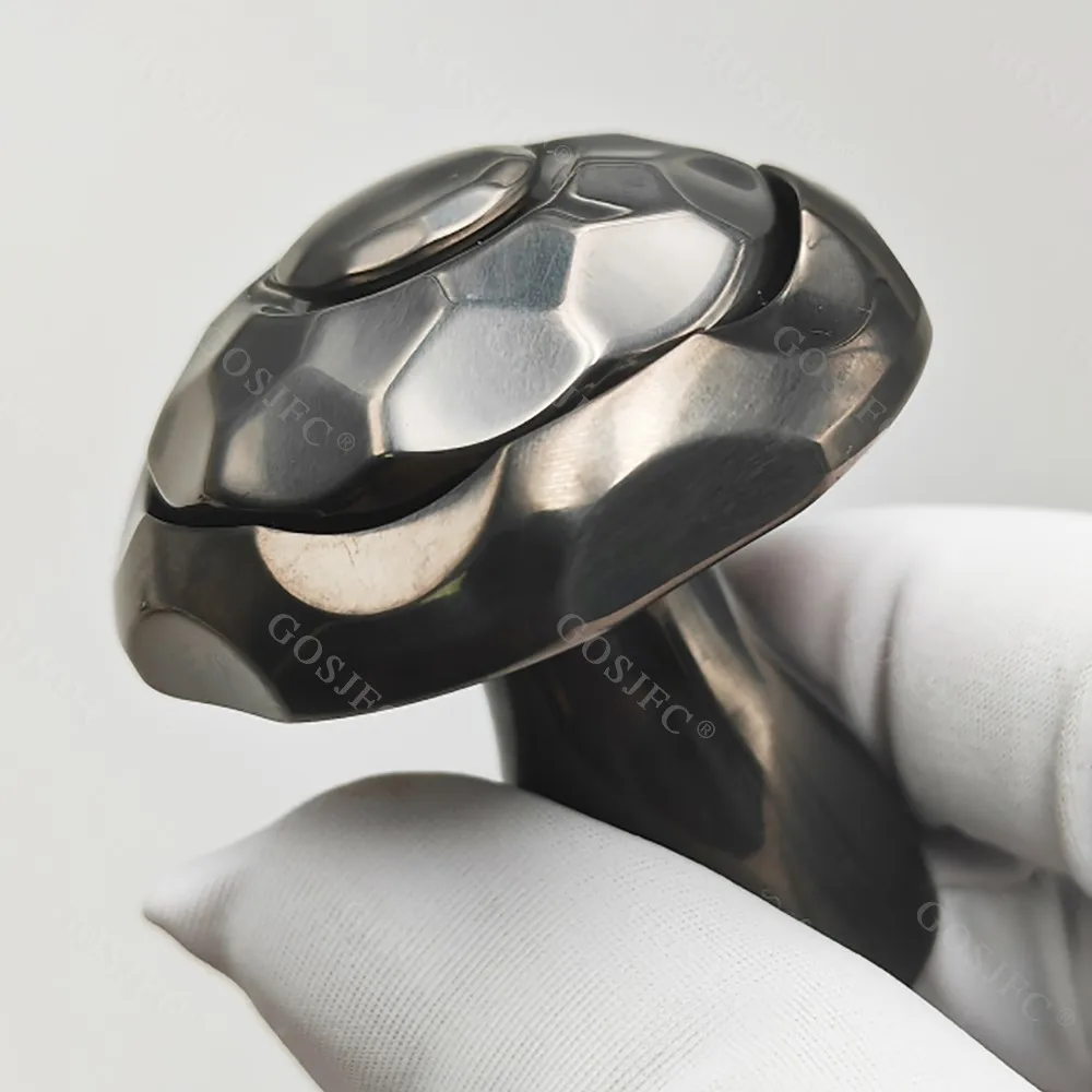 Fidget Spinner en forme de champignon mécanique, liaison noire, ornement de bureau, jouet anti-Stress EDC