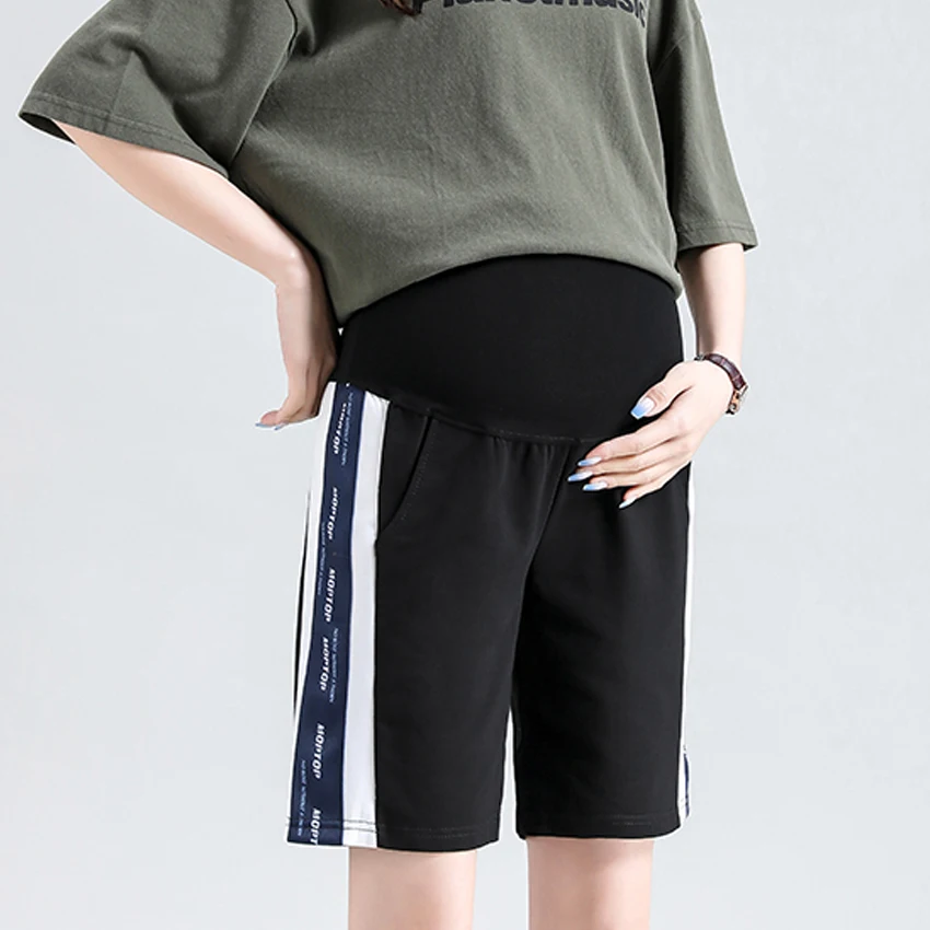 

Pregnant Women's Five-point Pants Summer Thin Outerwear Sports Pants Maternity Women Summer Fashion Shorts Casual Loose Pants