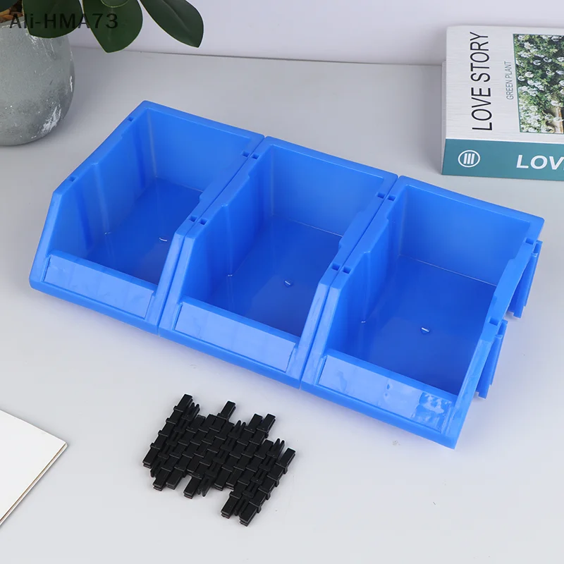 

CCA83-1/2/3Pcs Plastic Stackable Storage Bins Screw Storage Boxes Stackable Bin Parts Storage Organizer Garage Storage Bins