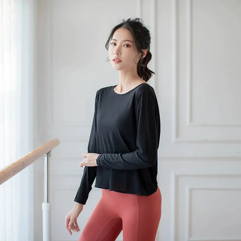 Women's Yoga Shirt Backless Gym Fitness Sportswear Sexy Beauty Back Tops Breathable Loose Running Workout T-shirt