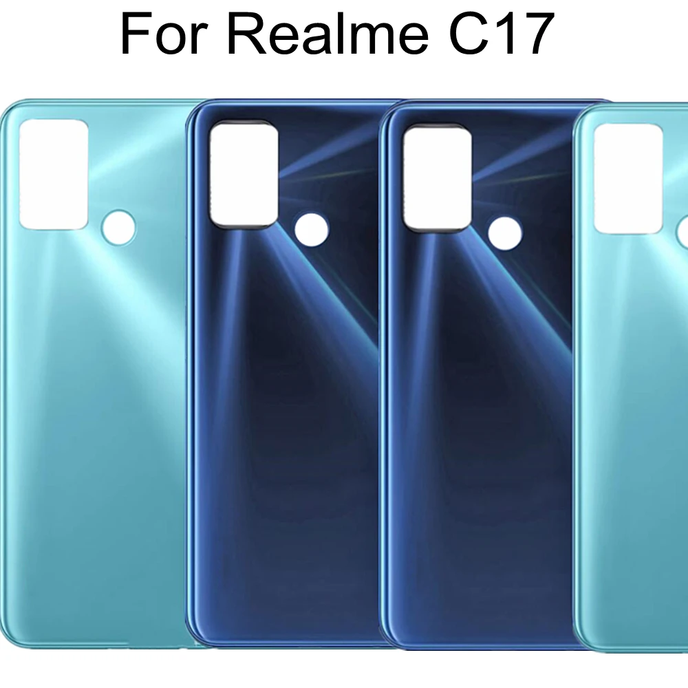 

Крышка батарейного отсека для Realme C17, задняя крышка корпуса телефона для Realme C17 RMX2101, Крышка батарейного отсека, задняя крышка