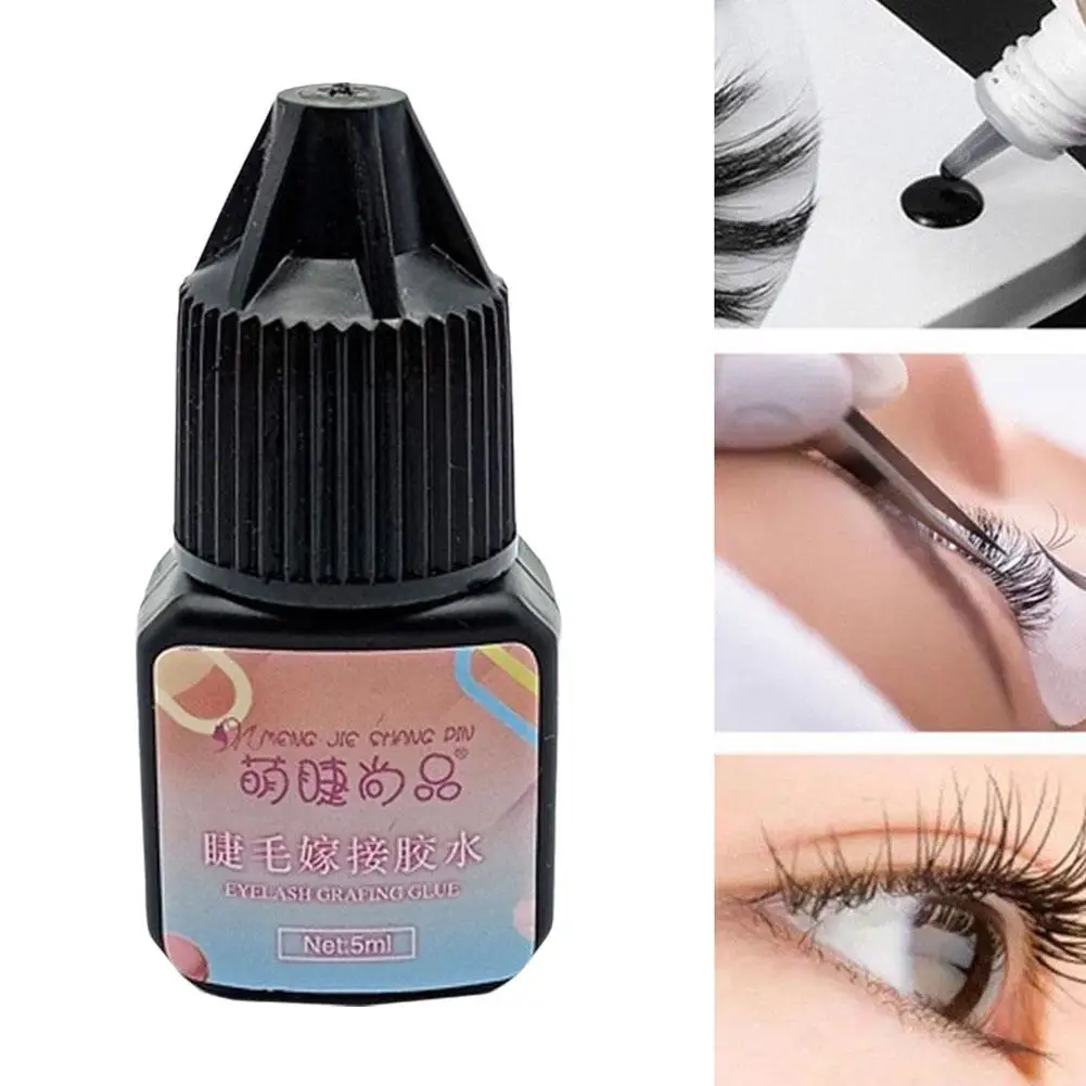 Pegamento negro Individual para pestañas postizas, adhesivo seco de larga duración, sin alergias, 5ML, Y3L5