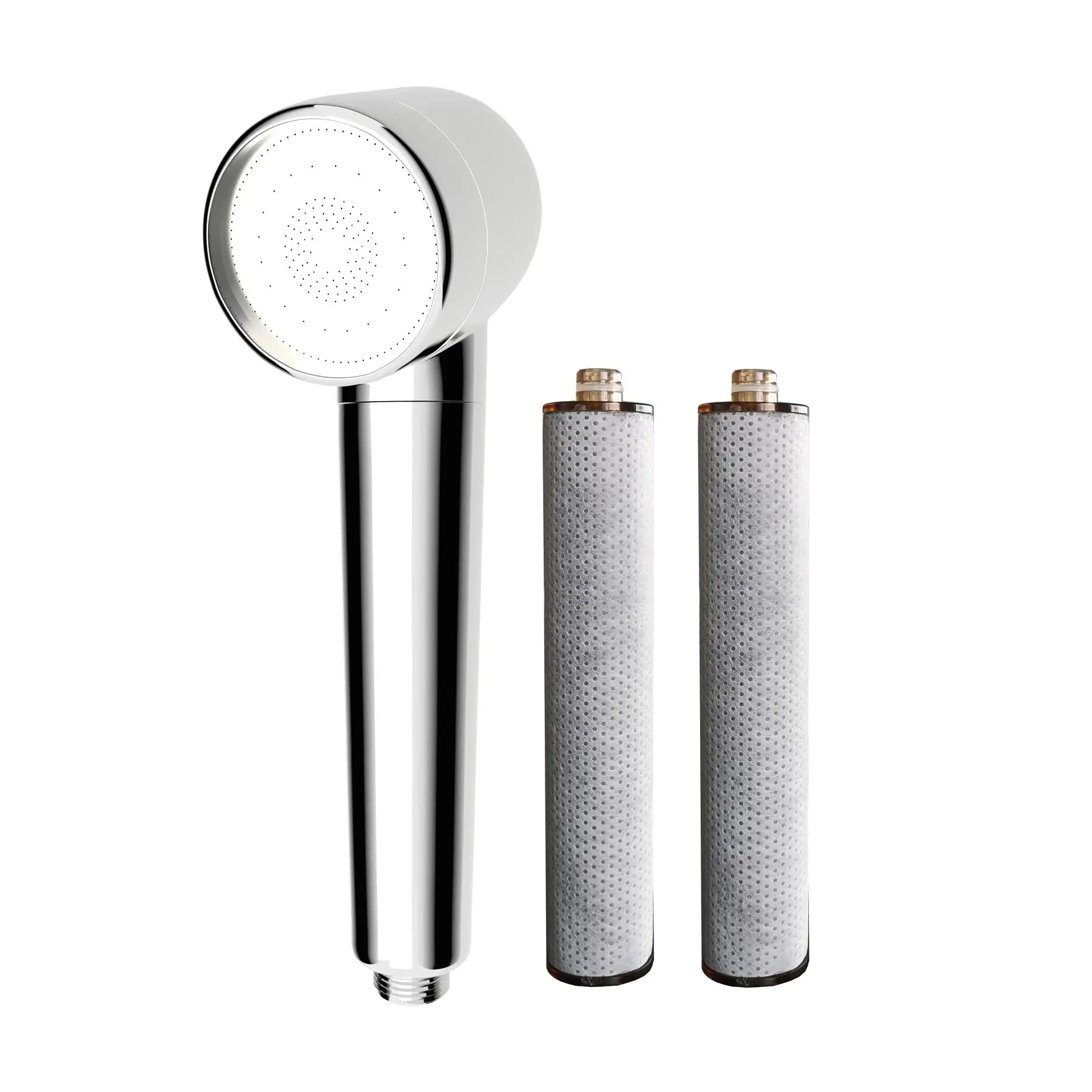 Luxury Handheld Shower Filter Head - Carbon Fiber Chlorine & Fluoride Reducer, Hard Water Softener for Skin & Hair Care