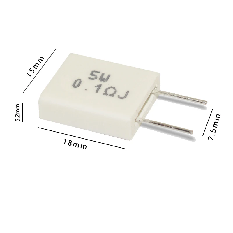 5 Cái 5W 0.01 0.015 0.022 0.02 0.025 0.03 0.047 0.05 0.1 0.15 0.22 0.25 0.3 0.33 0.47 Ohm không Cảm Ứng Gốm Xi Măng Điện Trở