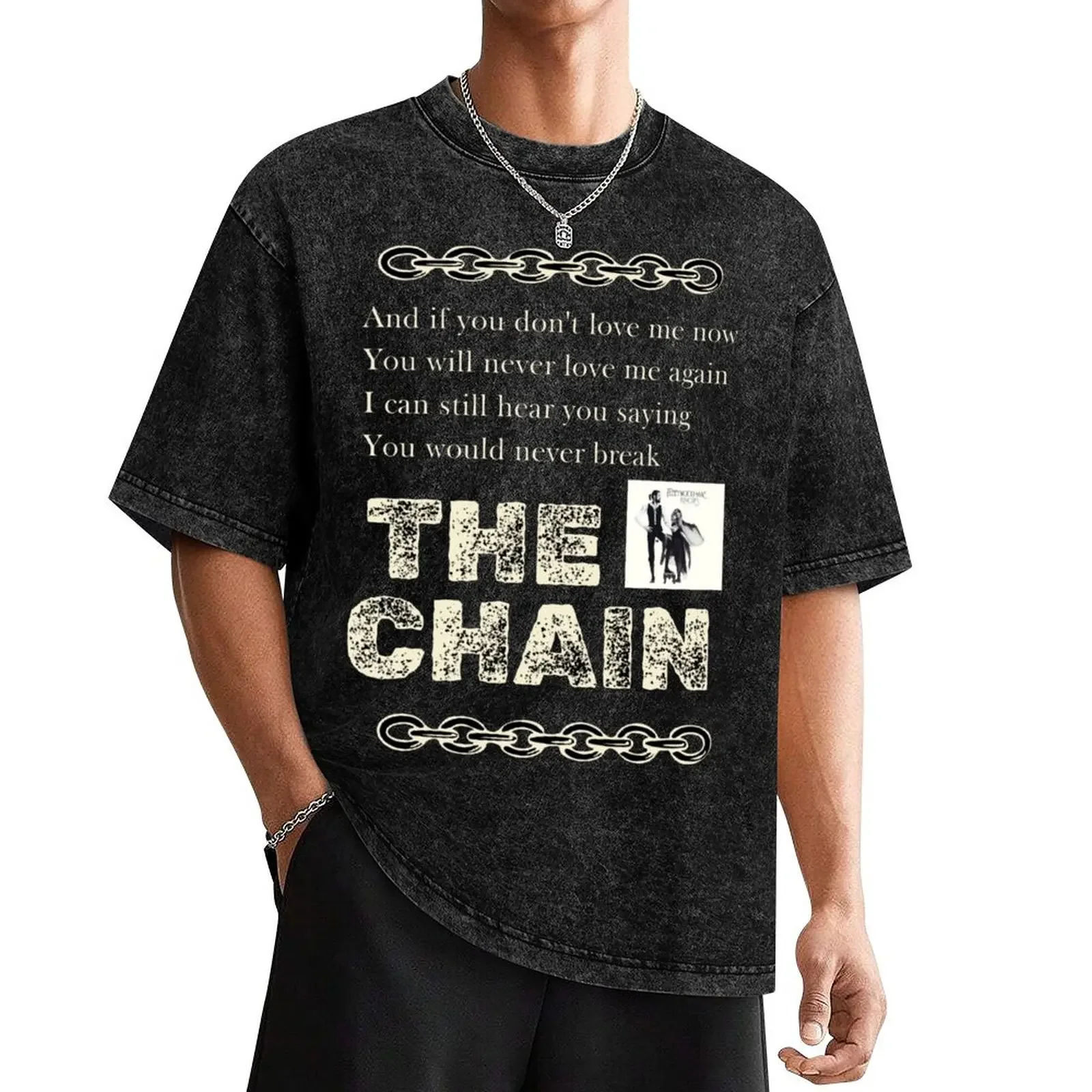 

The chain T-Shirt anime t shirts Short sleeve tee oversized graphic tee mens designer clothes