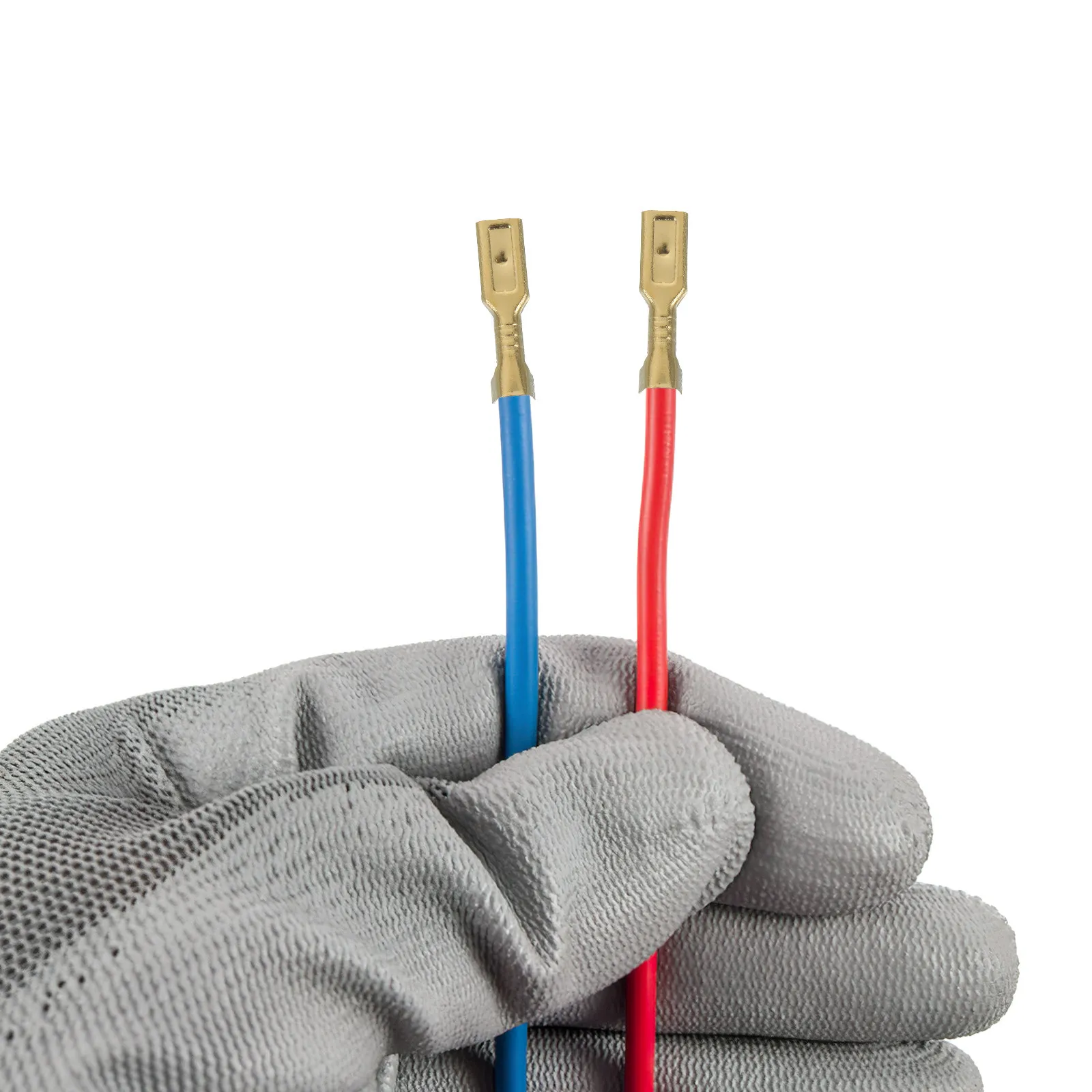 1000Pcs Spade Connectors 2.8mm Copper Crimp Wire Terminals Quick Disconnect Electrical Crimp Connectors for Automotive